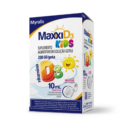 Imagem de Maxxi D3 Kids Gotas 10Ml