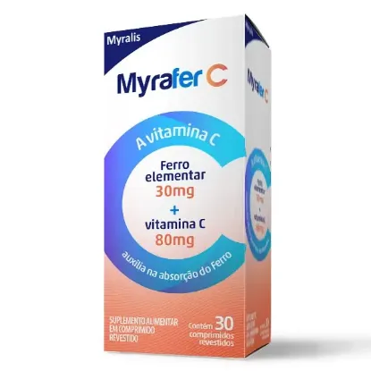 Imagem de MYRAFER C 80MG 30CPR