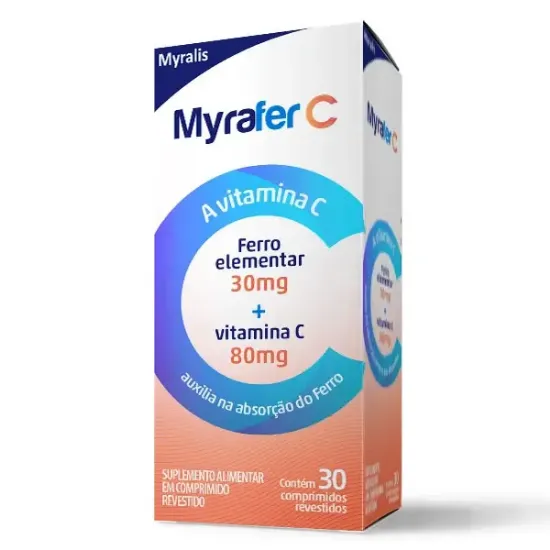 Imagem de MYRAFER C 80MG 30CPR