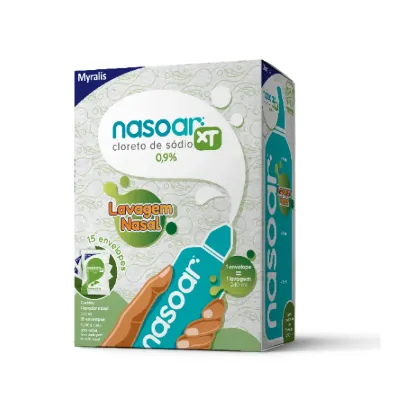 Imagem de Nasoar Xt Solução Para Lavagem Nasal C/15 Envelopes +Frasco