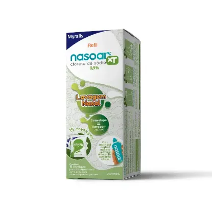 Imagem de Nasoar Xt Refil Solução Para Lavagem Nasal C/15 Envelopes