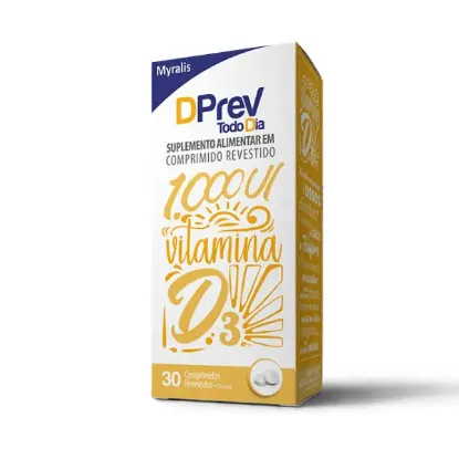 Imagem de Vitamina D Colecalciferol 1.000UI c/30 cpr. DPrev Todo Dia