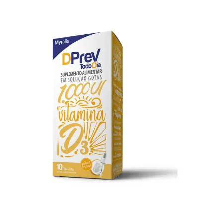 Imagem de Vitamina D Colecalciferol Dprev Todo Dia Gotas 1000UI 10mL