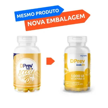 Imagem de Vitamina D Colecalciferol DPrev Todo Dia 1.000 UI Abacaxi com 30 Gomas