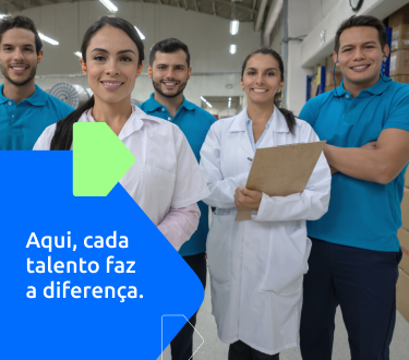 Aqui, cada talento faz a diferença.